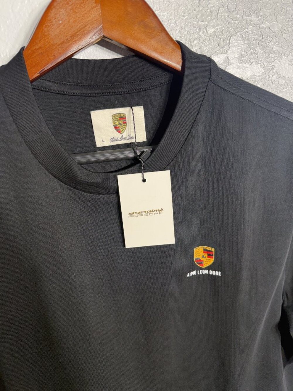 Aimé Leon Dore Porsche Black Five-Car Graphic T-Shirt L